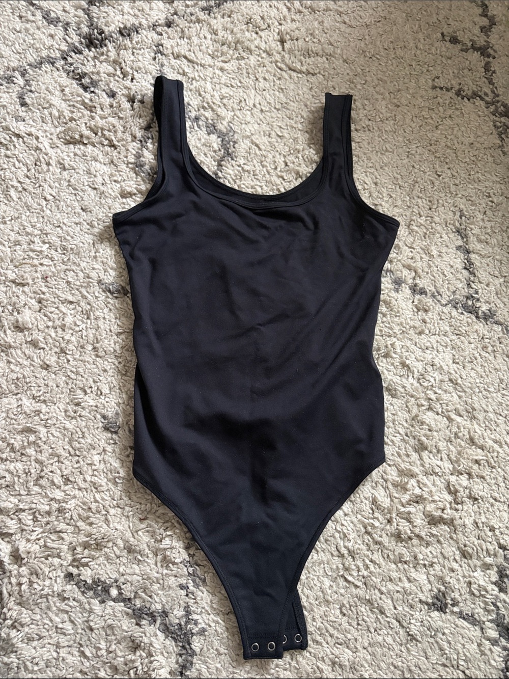 Abercombie Soft A&F Black Tank Bodysuit - Size M